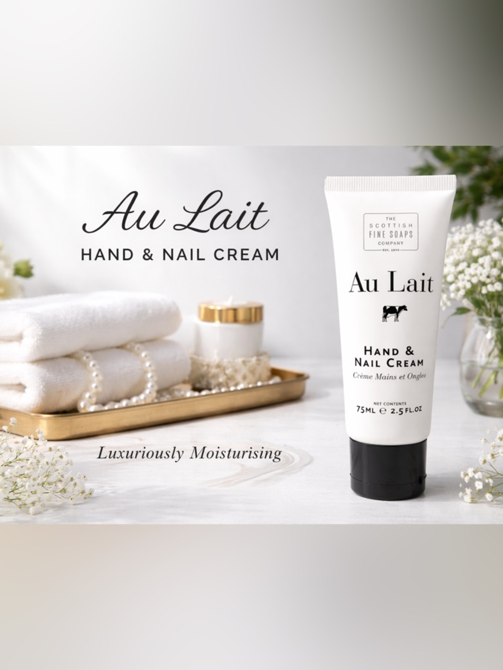 Scottish Fine Soaps Co Au Lait Hand & Nail Cream 2.5oz